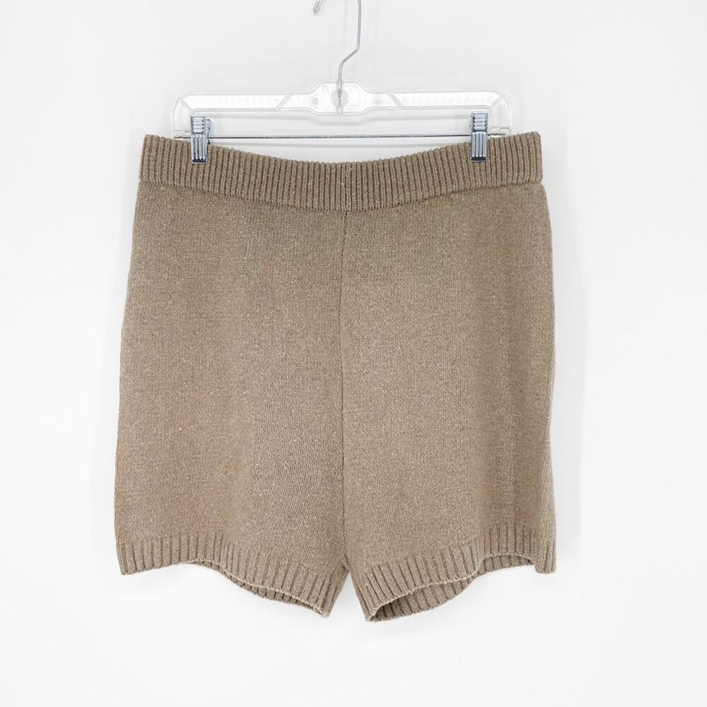Fashion Nova Soft Stretchy Brown Knit Shorts Size 1X